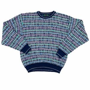 Colours By Alexander Julian Bright multicolor sweater size L